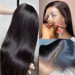 13x4HD Lace Front Wig Bone Straight Human Hair Wig PrePlucked