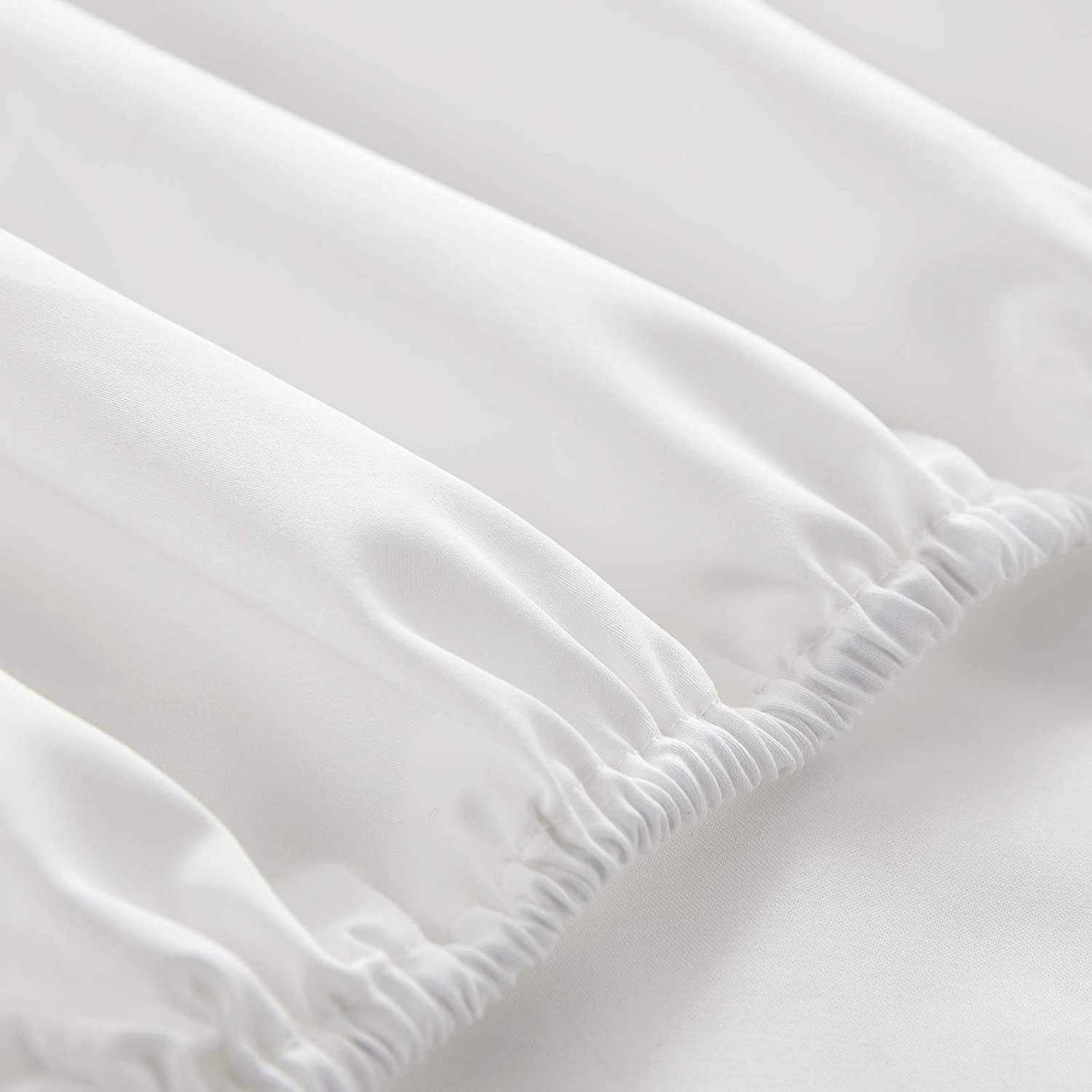 4 Piece 100% Cotton Luxury Soft Breathable Deep Pocket Bed Sheet Set with Portable