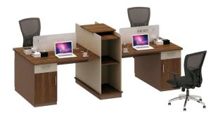 Quality modern wood 2 seater office workstaion table office furniture wholesale