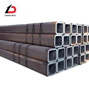 China Factory S235jr Ss400 S235j0 A572 Carbon Steel Rectangular Seamless Tube Low Carbon Seamless Steel Tube Galvanzied Rectangular Tube for Building Material