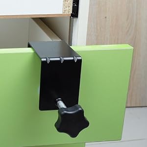 White/Black Cabinet Installation Tool Drawer Face Clamp for Flexible Drill Hole Guide