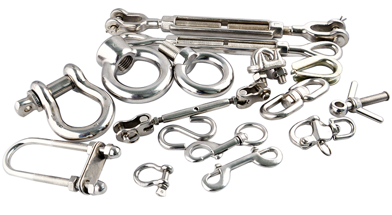 Stainless Steel JIS Type Shackles For Marine Lifting No Collar Design Construction