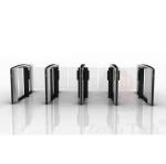 Powder Coated Stainless Steel Subway Speed Lane Gate Turnstile 240VAC