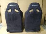 Adjustable Racing Style Car Seats , Automotive Racing Seats Suede Material