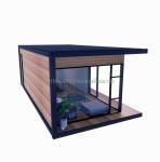 Container House Prefabricated Casas Wooden Glass Sunroom House with Galvanized
