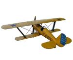PU Leather Resin Vintage Airplane Model Plywood Frame For Decor Decoration