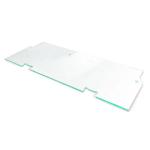 Bathroom Decorative Hollow Structure Clear Tempered Glass for Frameless Shower