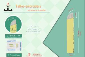 Quality Stainless Steel Permanent Make Up Tattoo Needles Approved ISO 9002 wholesale