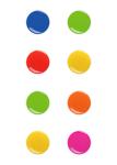 Round Plastic Coated Magnets Fashionable Appearance OEM Service