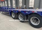 50000kg 60000kg Low Bed Semi Trailer With Mechanical Suspension