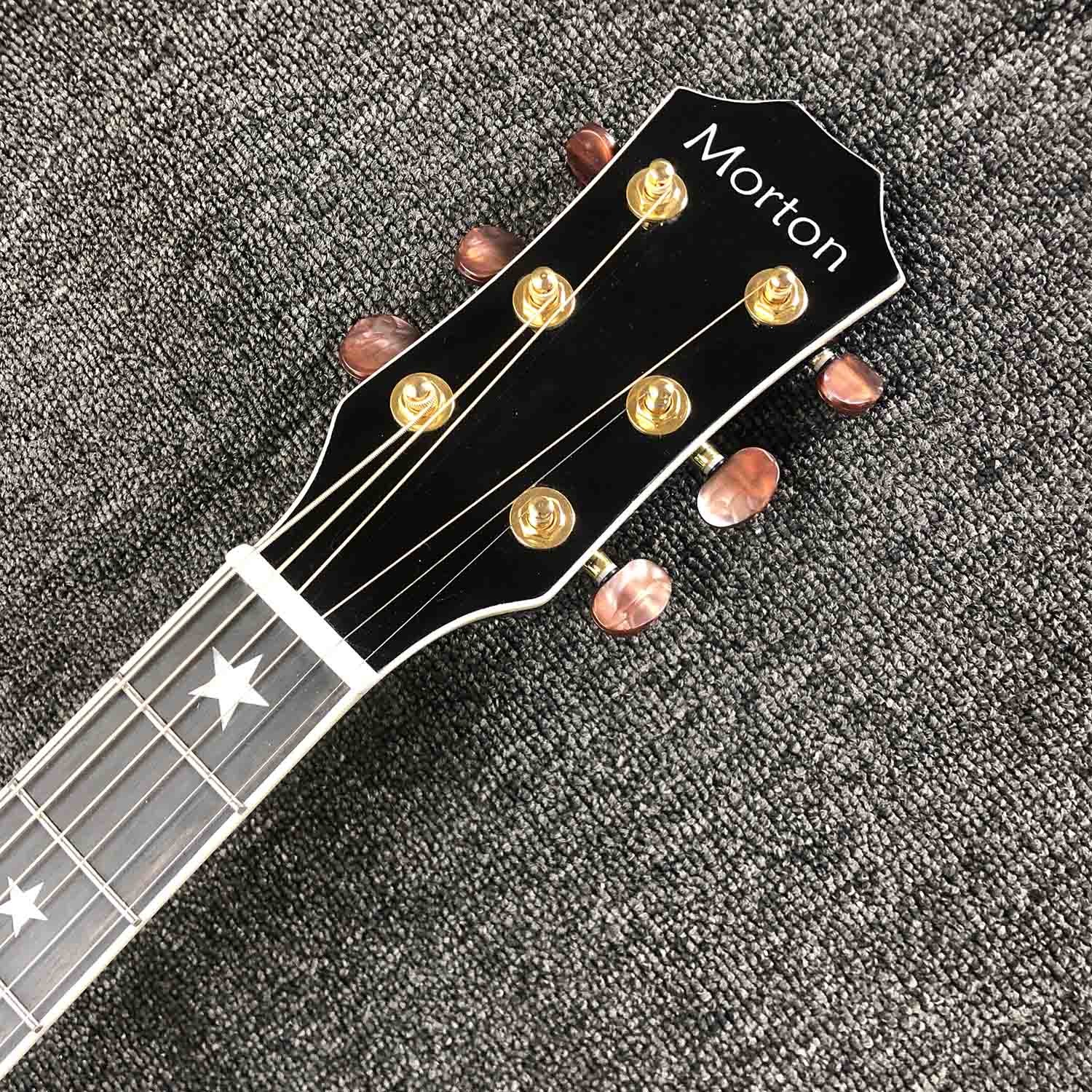Solid Spruce Top Sunburst Flamed Maple G614S Acoustic Guitar with Customized Logo