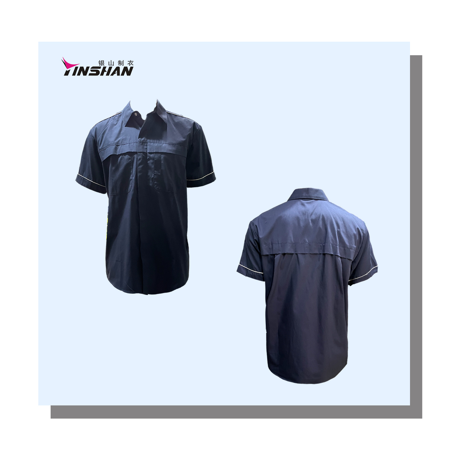 Short Sleeve One Piece Engineer Workwear Overall for Unisex in Workshop Clothing Suit