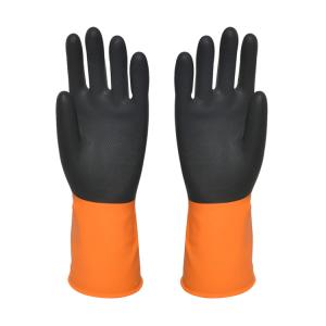 Quality Flexible Industrial Rubber Gloves Excellent Elasticity Puncture Resistance wholesale