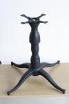 Vintage Table base Cast Iron Table leg Fancy Table feet 3 prongs Powder Coat