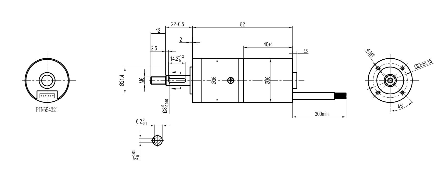 36mm Planetary Gearbox Bldc Motor 2N.M 24V 78RPM Brushless Integrated Driver Motor