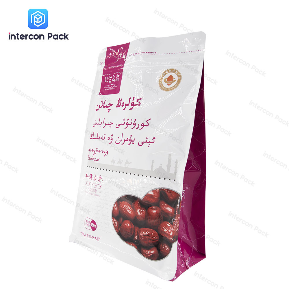 PVC Self Sealing Gusset Plastic Bags Custom LOGO Snack Zipper Bag