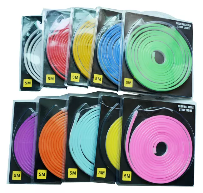 AC 220V Silicone Neon Light 360 Degrees 14 X 14mm IP67 LED Neon Rope Light Flexible Neon Strip Light For Sign Decorate