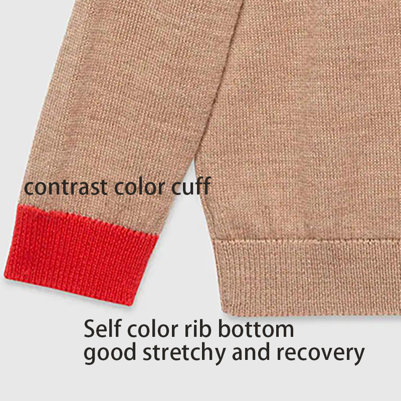 Boutique Baby Clothing Half Cardigan Autumn Girls Boys Warm Sweater 100% Cotton Fabric Knitted Kids Sweater Coat Standard