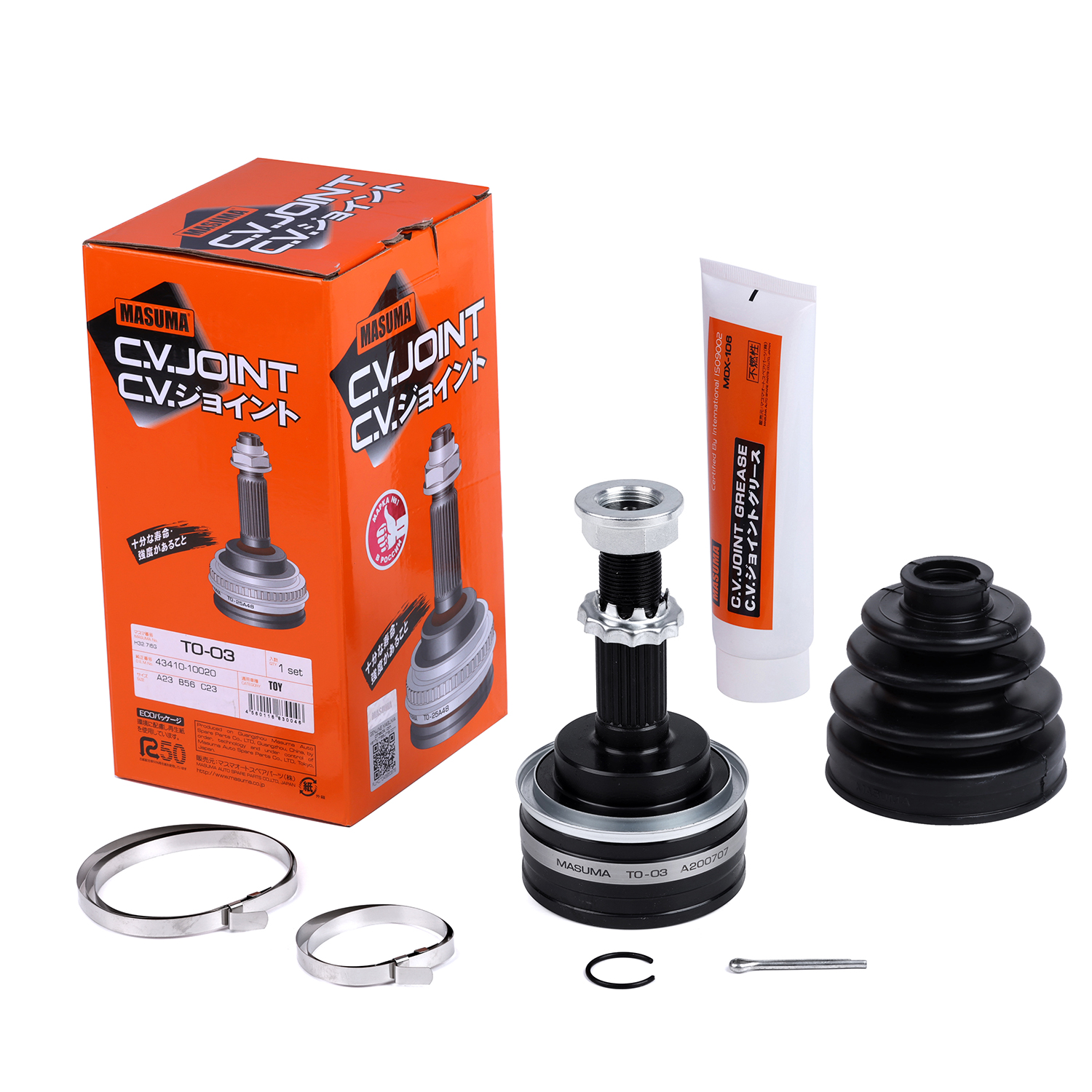 Japanese Car TO-03 MASUMA Auto Inner C.V. Joints Kit for Toyota Corolla II EL43