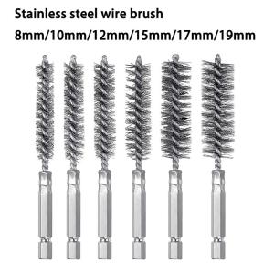 Quality Hex Bar Gun Brush Polishing Deburring Stainless Steel Wire Pipe Brush wholesale