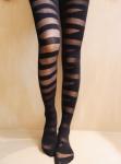 Multicolor Lady Knee High Stockings Thin Semisheer Nylon