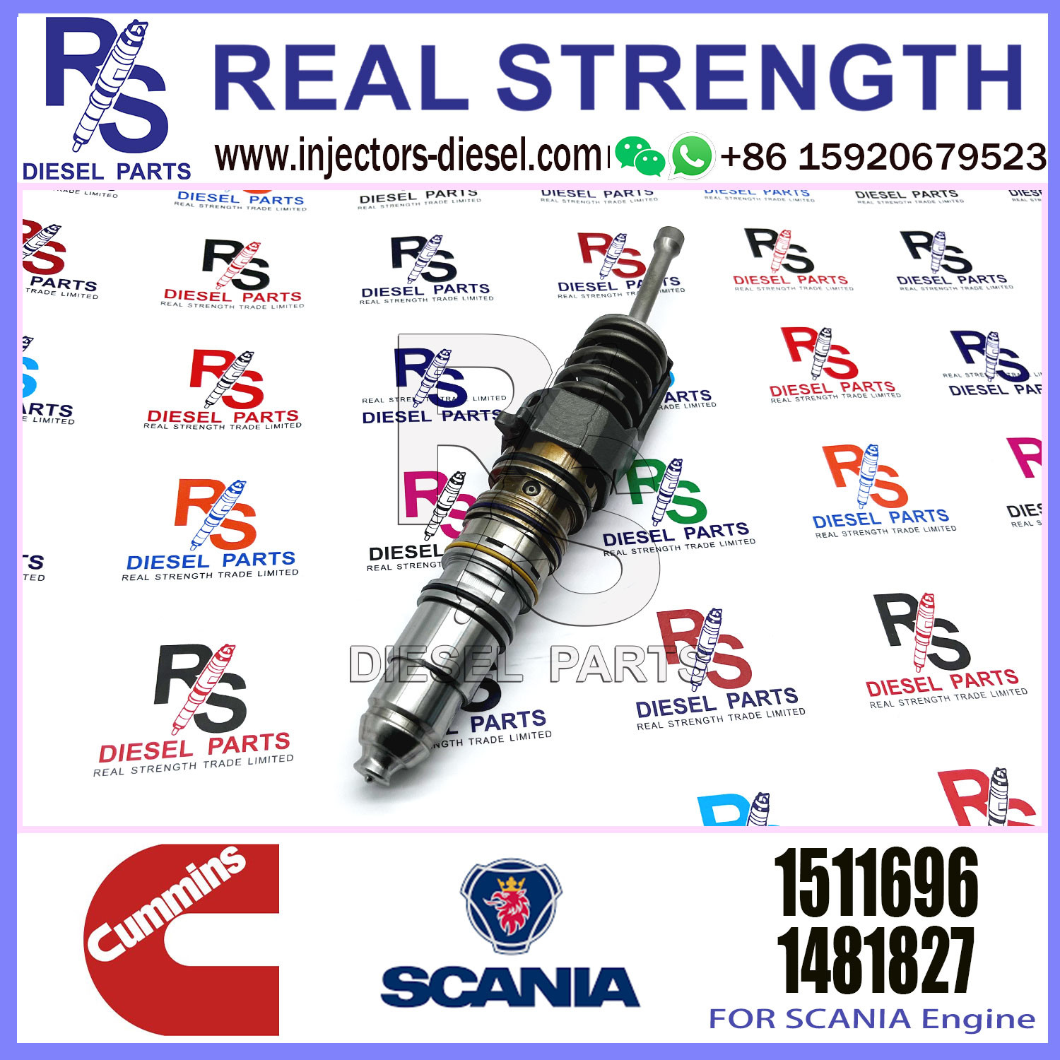 Common rail injector fuel injecto 1499714 1464994 1521977 1511696 for QSKX15 Excavator QSX15 ISX15 X15