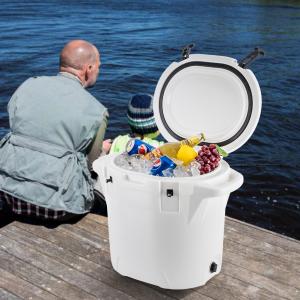 Quality Rotomolded 25QT Round Cooler Box 55cm Car Ice Bucket wholesale