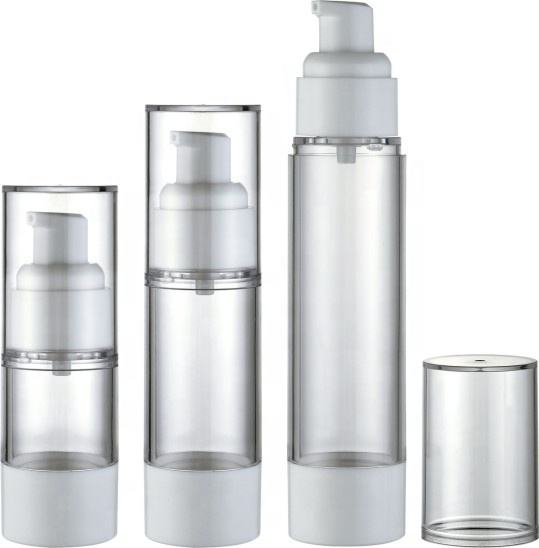 Skin Care PP Plastic Airless Lotion Pump Bottle 50ml Pumps Cosmetic Packaging