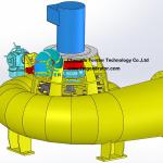 Stainless Steel Low Head 20kw Brushless Water Tubular Turbine Hydrokinetic