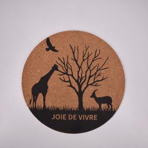 Quality High Density Customized Cork Coaster Heat Resistant Reusable Tea or Coffee Coaster wholesale