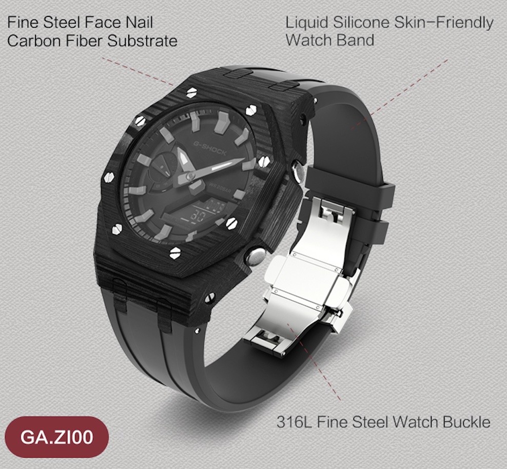 Customized Colors Casio Watch Case 45mm Metal G Shock Case Water Resistant