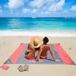 Outdoor Camping Sand Proof Ripstop Nylon Waterproof Compact Beach Blanket /