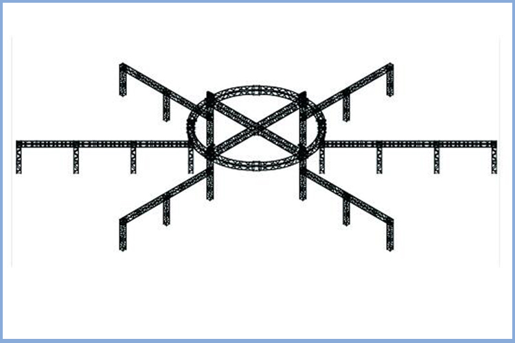 Theater Choir Concert Custom Irregular Round Aluminum Smart Portable Stage All Size Truss