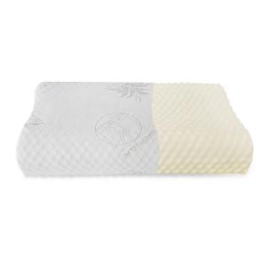 Quality Bamboo Fabric Fiber Pillow Memory Foam Neck Contour Orthopedic Cervical Sleep Pillow wholesale