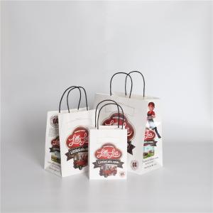 Quality Handle Printed Kraft Paper Bags wholesale