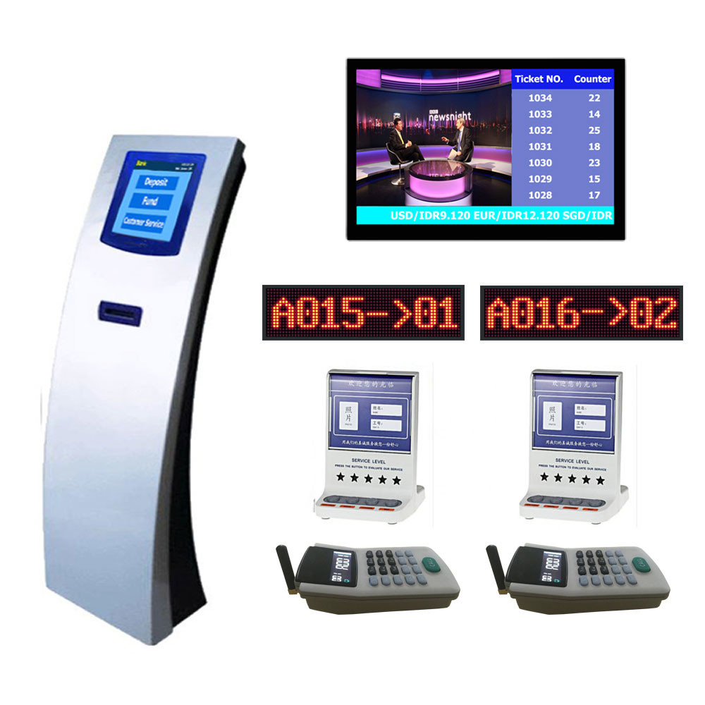 Bank Service Counter Queue Management System Integrated with Customer Feedback Terminal