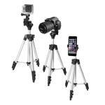 40" Inch Aluminum Camera Tripod + Universal Smartphone Holder Mount for iPhone