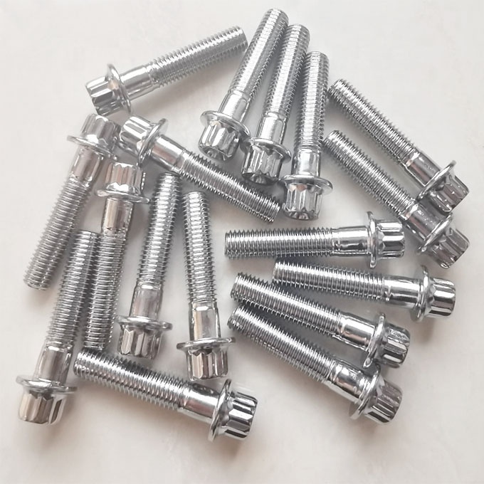 Universal Split Rim Steel Bolts M7 x 32mm for BBS Wheels High Tensile Chrome Plated