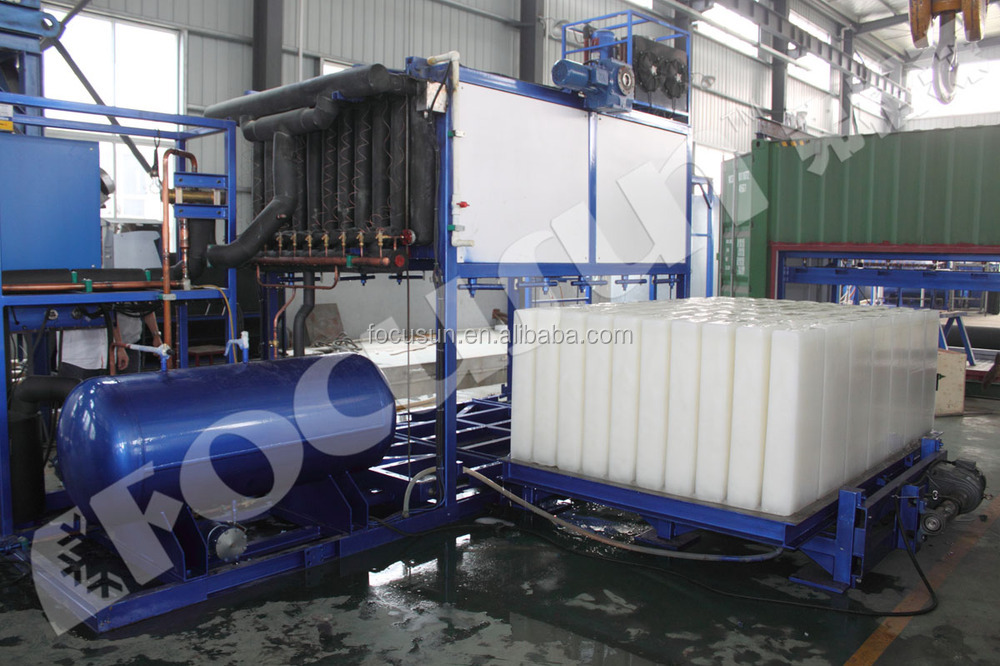 Ice Storage Capacity 380V/3P/50Hz/60Hz Block Ice Machine From FOCUSUN