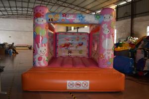 Quality Cute Rabbit Inflatable Jump House 3x4m / Kids Small Bouncy Castle wholesale
