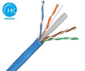 Quality Solid Bare Copper Indoor LAN Cable UTP CAT6 Customized 4pair 23awg 0.57mm 250MHz wholesale