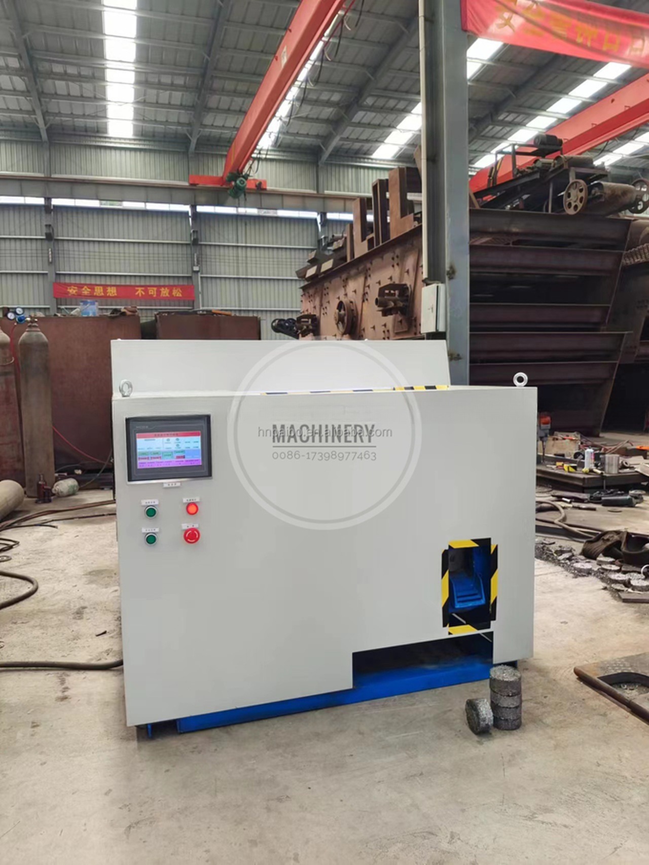 Metal Chip Compactor Hydraulic Engine Scrap Pressing Machines for Recycling Cans