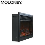 30"/770mm Electric Fireplace Heater Small Bevelled Edge Simulated Wood Flame LED