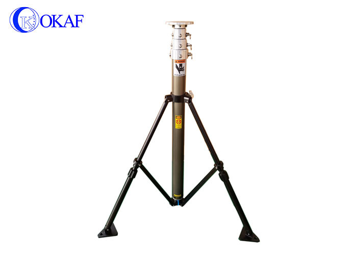 Mobile Pneumatic Camera Telescopic Mast Pole Customized Color 1 Year Warranty