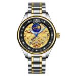 KINYUED Tourbillon automatic mechani fashion stainless steel men wrist