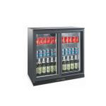 850mm Height 198L LED Lighting Sliding Doors Mini Display Fridge,Back Bar Cooler