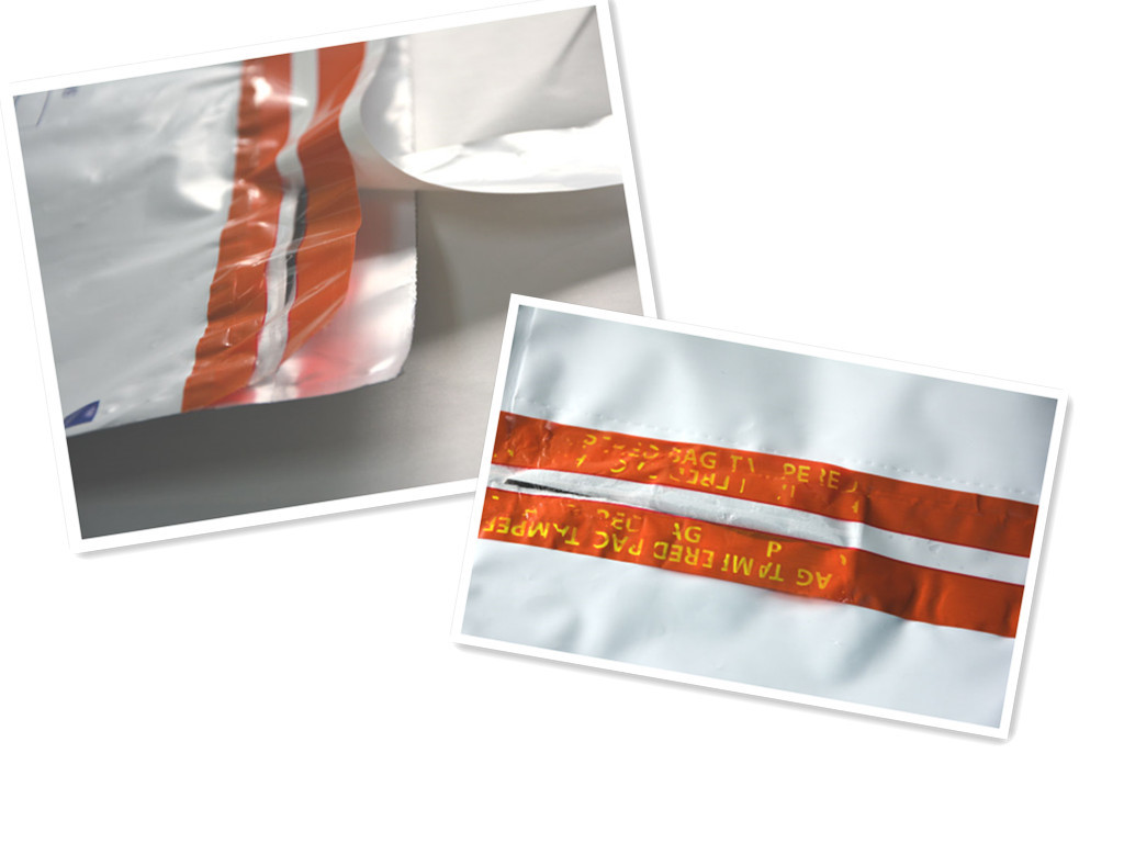 White Non Transparent Keepsafe Security Bags For Protect Valuables
