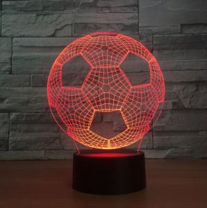 Quality Football 3D LED Night Light 7 Colors Change with Remote Control As Christmas Gifts For Baby Room Decoration wholesale