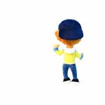 Skin Friendly Kawaii 40cm Plush Baby Boy Doll