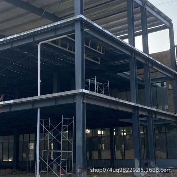 2 Story Prefab Metal Buildings Workshop , Modern Steel Structure Two Storey